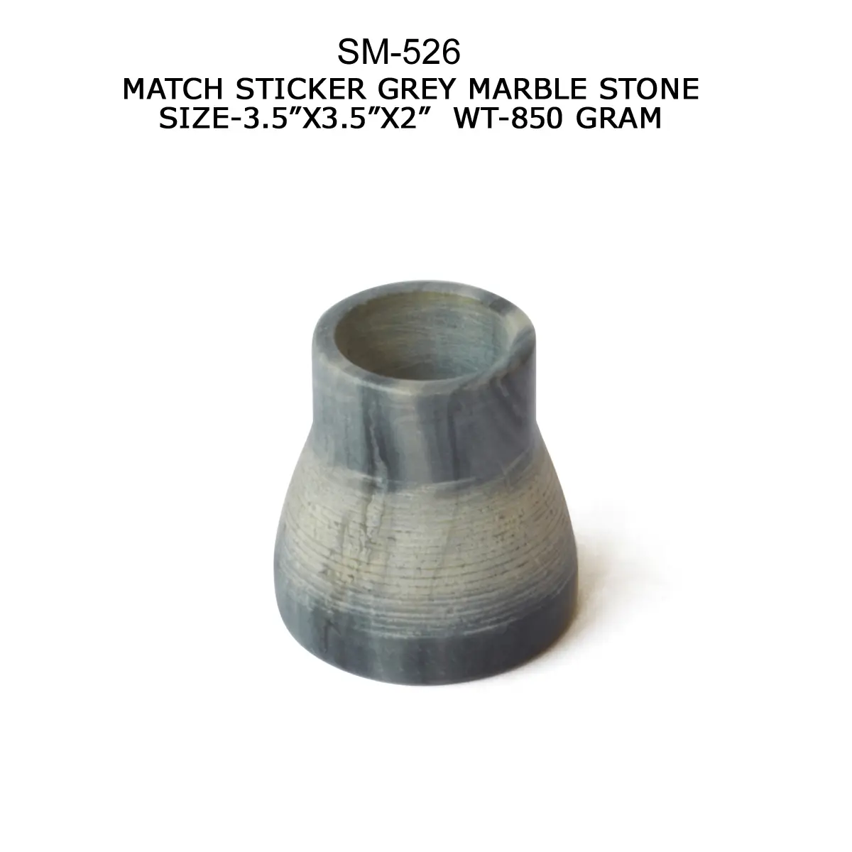 MATCH STRIKER GREY MARBLE STONE (OUR
SAMPLE NO. 1)